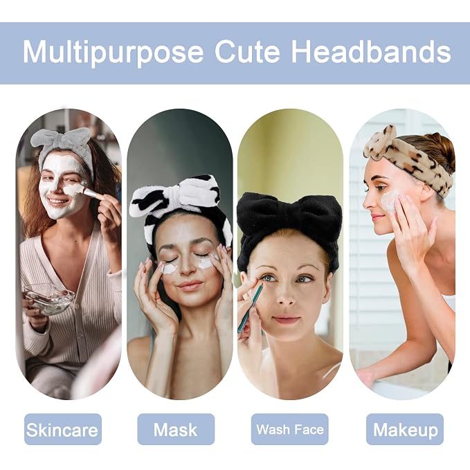 Ondder 8 Pack Spa Headbands for Face Washing - Image 4
