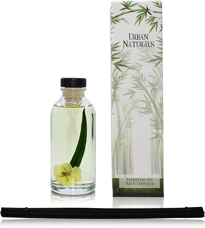 Urban Naturals Lemongrass Verbena Reed Diffuser Scented Sticks Set | Mind & - Image 2