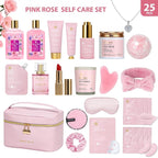 25 Pcs Mother's Day Gift, Rose Bath & Body Gift Basket Set - Image 2