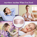 Lavender Heated Eye Mask, Weighted Sleep Mask - Image 7