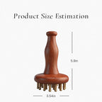 29-Teeth Copper Gua Sha Massage Comb, Meridian Massage Brush - Image 2
