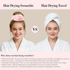 Wecoe Hair Towel Scrunchies 2pcs Soft Absorbent Large Microfiber Hair Drying - Image 5