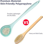 BEDELITE Back Scrubber for Shower, Soft Bath Brush Long Handle for Men & Women - Image 2