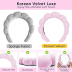my novel things Spa Headband for Washing Face, Cute Skincare Headband and - Image 4