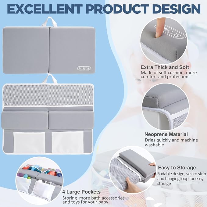 beiens Bath Kneeler and Elbow Rest Pad Set - Image 2