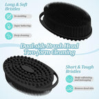 Silicone Back & Body Scrubber Set 2PCS, 13.4'' Gentle Exfoliating Back Scrubber - Image 4