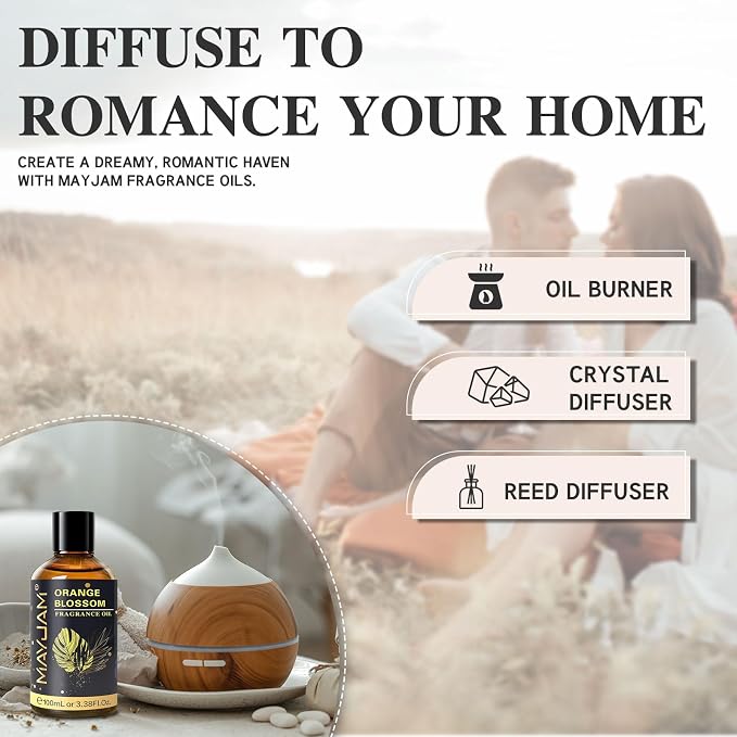 MAYJAM 100ML/3.38FL.OZ Orange Blossom Fragrance Oils - Image 5