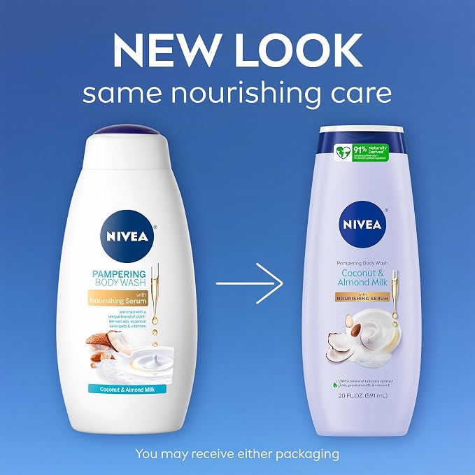 NIVEA Pampering Coconut and Almond Milk Body Wash - Image 2