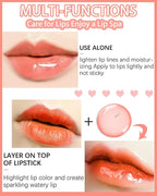 Hydrating Plumping Lip Glow Oil, Tinted Lip Gloss Lip Stain, Glow Reviver Lip - Image 3