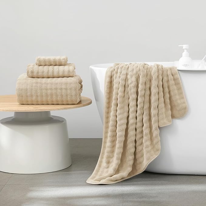 KBY Bath Towels Set of 2, Extra Large Bath Sheets 40X80 Inches, Quick Dry - Image 2