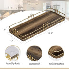 Bathroom Vanity Tray for Countertop Toiletries Perfume Makeup Soap Dispenser - Image 2