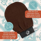 Natural Elephant Exfoliating Hammam Glove | Authentic Moroccan Kessa Body Scrub - Image 6