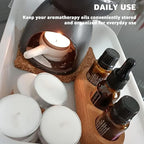 VolksRose Red Oak Essential Oil Organizer 5~20ml - Image 5