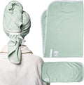 Curlfriend Collective Cotton Cloud T-Shirt Hair Towel Duo – Sage The Day Hair by CurlfriendCollective