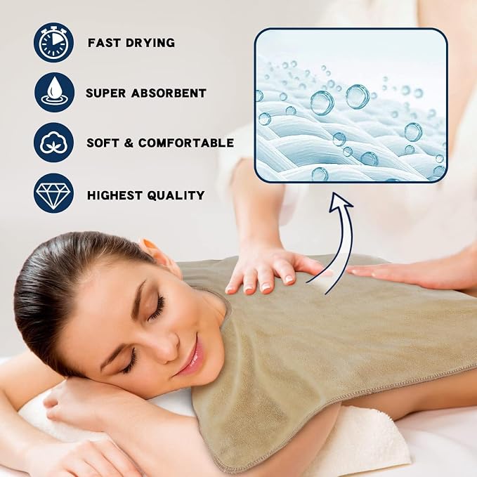 SINLAND Microfiber Esthetician Towels - Image 4
