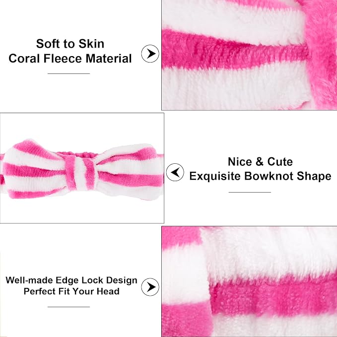 Casoty 6 Pcs Spa Skincare Headband - Image 8