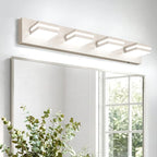 VOLISUN Modern Bathroom Vanity Light Fixtures, Brushed Nickel LED Bathroom by VOLISUN