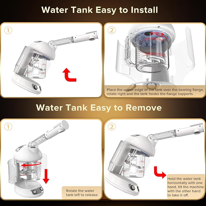 Easy to Clean Facial Steamer, Portable Nano Ionic Face Steamer - Image 6