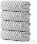REDKISS 4 Pack Gray Microfiber Bath Towels by REDKISSOnline