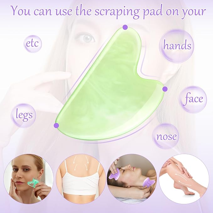 Sherr 16 Pcs Gua Sha Facial Tools Gua Sha Stone Facial Massage Tools Face - Image 6