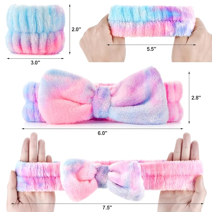 Wteehn 6pcs Headband and Wristband - Image 3