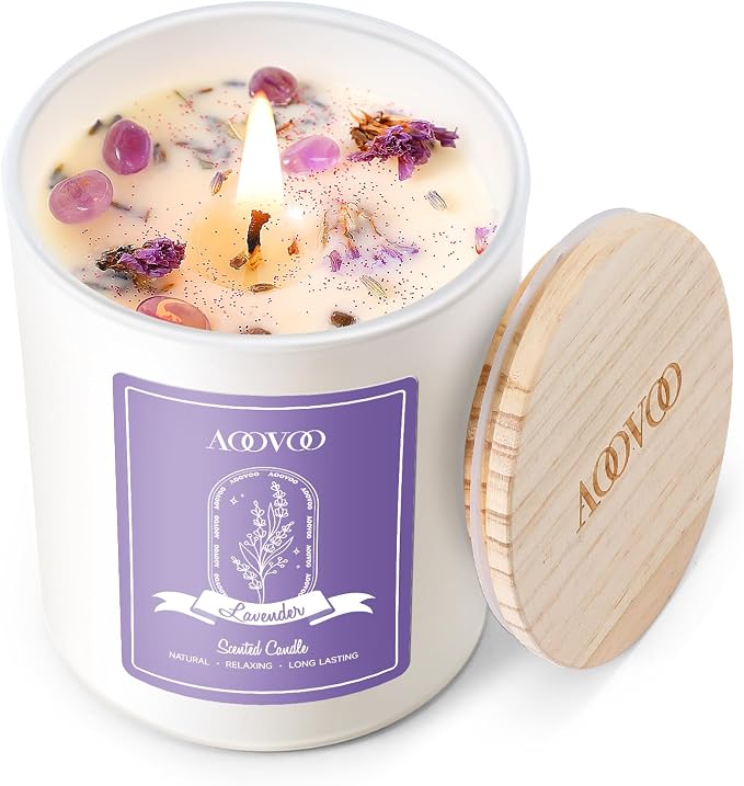 AOOVOO Lavender Scented Candles by AOOVOO