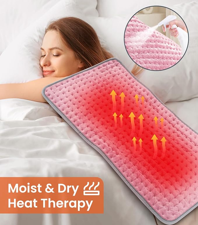 17''×34'' Heating Pad for Back Pain, Electric Heating Pad - Image 2