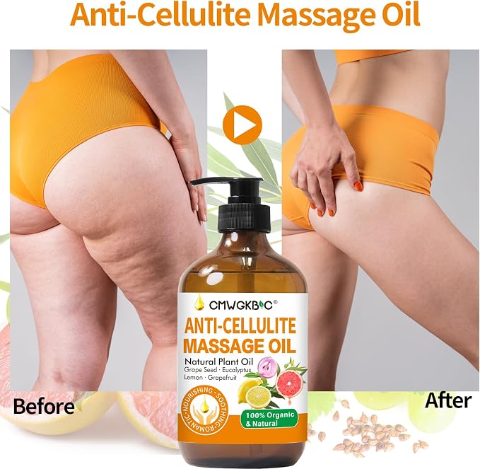 Anti Cellulite Oil Massage Oil for Massage Therapy, Body Oil for Skin - Image 3