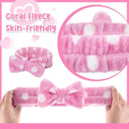 WILLBOND 24 Pieces Spa Headband Bulk Skincare Headbands Face Wash Makeup - Image 3