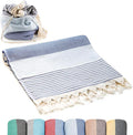 ATANI Turkish Beach Towel, Converts to a Bag, Oversized 100% Cotton Bath Towels by ATANI