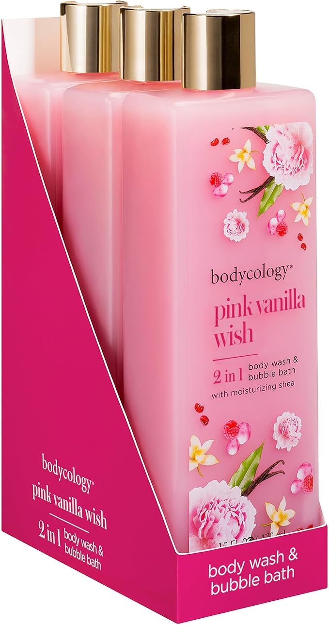 Bodycology Pink Vanilla Wish Body Wash Women 16 oz - Image 4