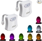 Toilet Night Light 2Pack by Ailun Motion Sensor Activated LED Light 8 Colors by Ailun