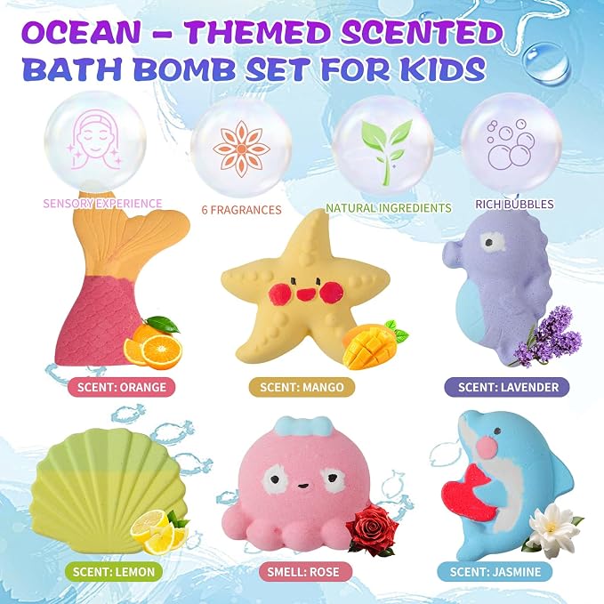 Bath Bombs for Kids Girls, Bath Toys for Kids - Image 2