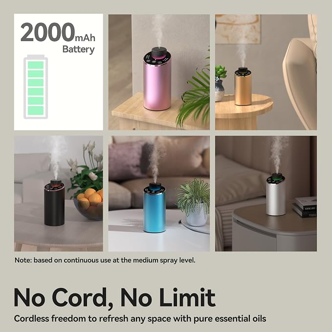 Waterless Essential Oil Diffuser Scent Aromatherapy Diffusers - Image 7