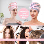 3 Pack Microfiber Hair Towel Wrap - Image 5