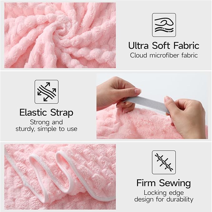 REDKISS 2 Pack Microfiber Hair Towels - Image 7