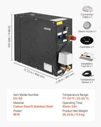 VEVOR Steam Generator, 6 kW Steam Shower System - Image 7