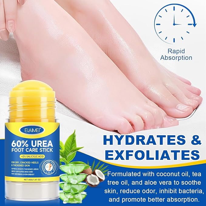 Urea Cream Stick 60% + 2% Salicylic Acid, Foot & Hand Balm - Image 6