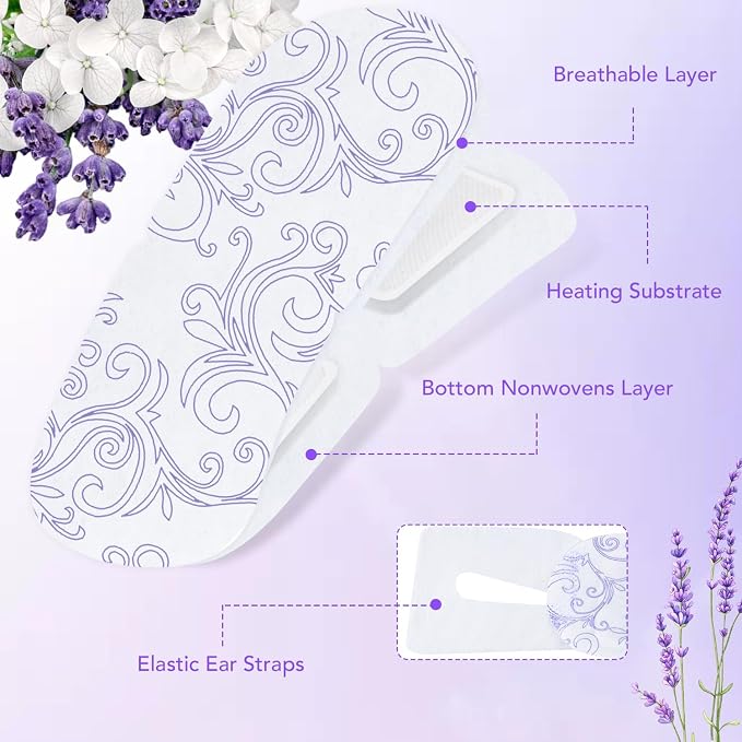 XPCARE 60 Pack Steam Eye Masks for Dry Eyes, SPA Warm Sleep Eye Mask, - Image 2