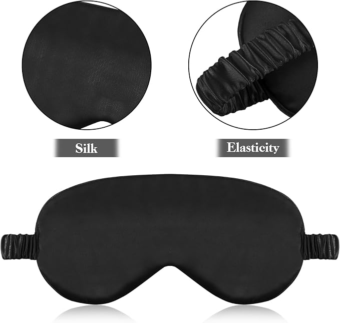 2 Pack Sleep Mask Silk Eye Mask Cover - Image 3