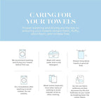 White Classic Luxury Bath Towels Set of 4 Large - Image 8
