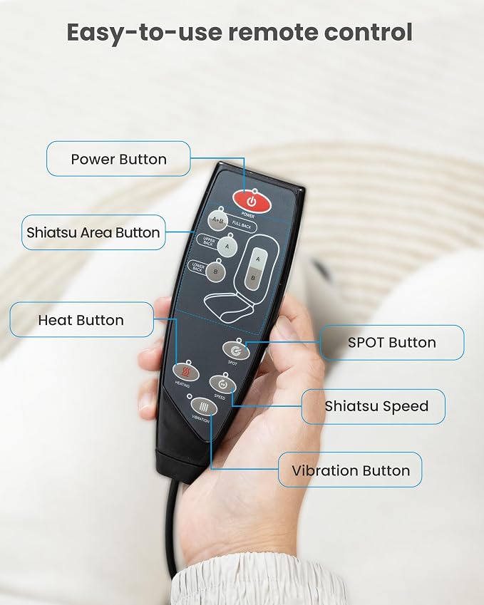 COMFIER Back Massager with Heat, Full Back Massager - Image 7