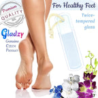 GLADZY Czech Glass Foot File Callus Remover – Double Sided Etched, Different - Image 3
