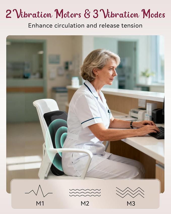 Back Massager for Pain Relief Deep Tissue, Kneading Shiatsu Neck and Back - Image 3