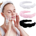 WHAVEL 3 Pack Spa Headband Skincare Headbands, Makeup Headband Sponge Terry by Whavel