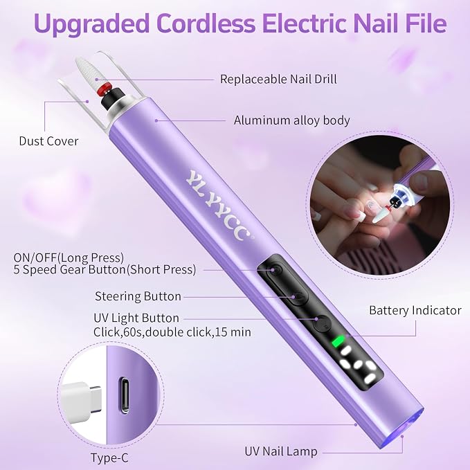 Electric Nail Drill Cordless Nail File - Image 7