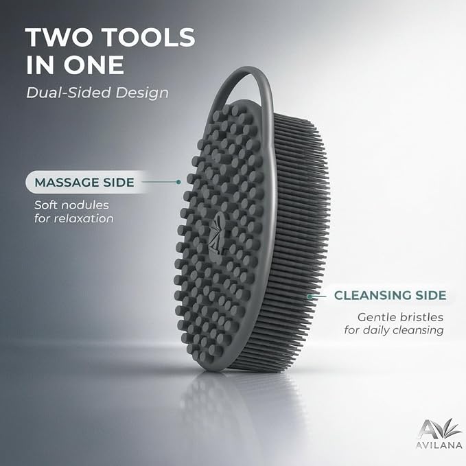 Avilana Premium Silicone Body Scrubber - Image 4