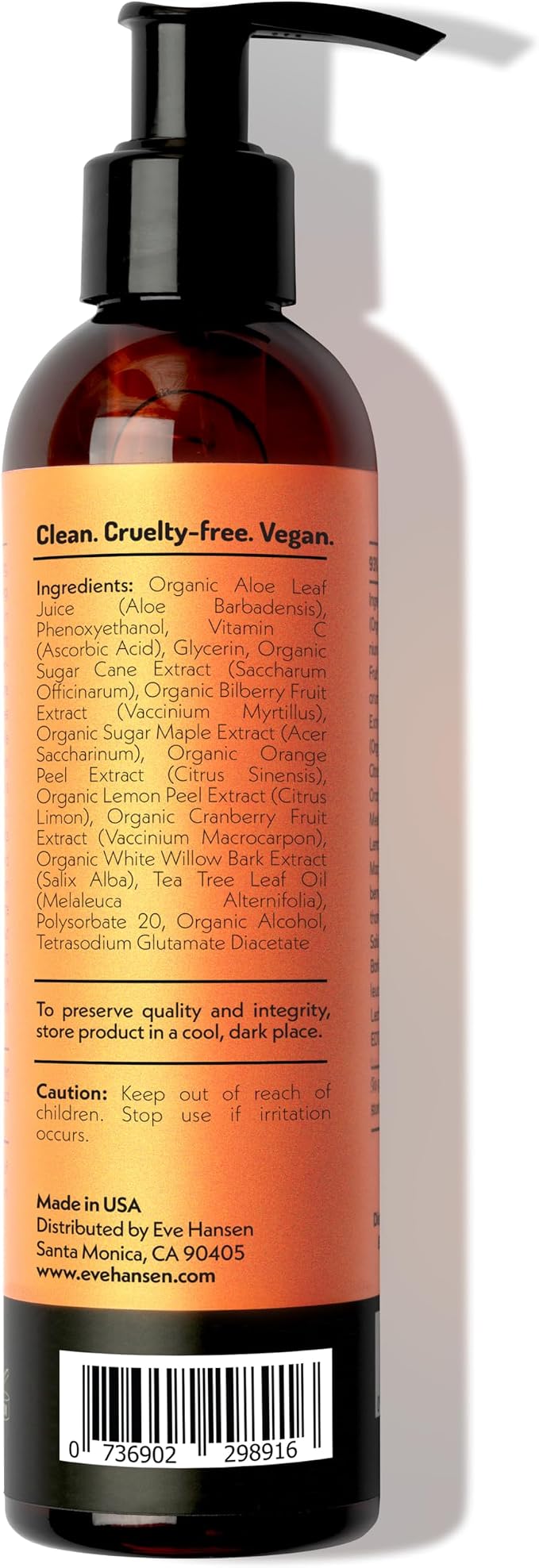 Eve Hansen Vitamin C Toner for face | 8 oz Hydrating Facial Toner Pore Minimizer - Image 2