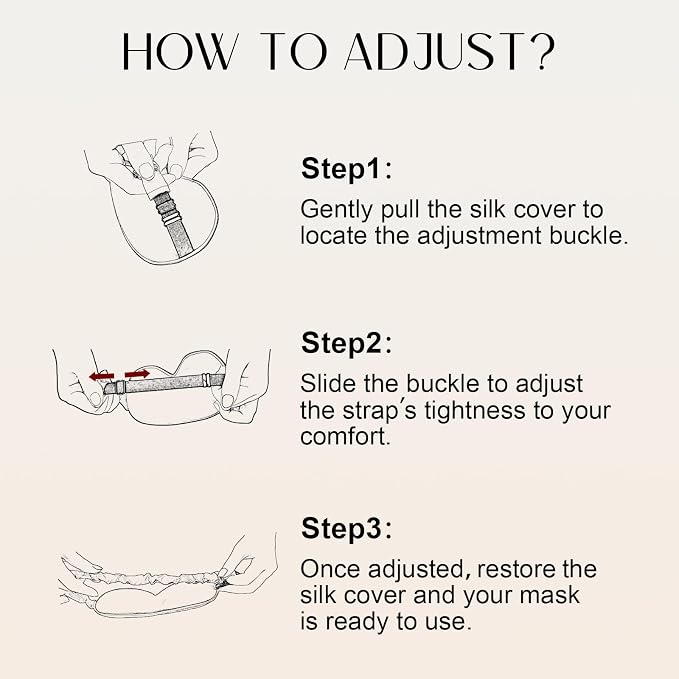 ZIMASILK Adjustable 100% 22 Momme Mulberry Silk Sleep Mask - Image 5
