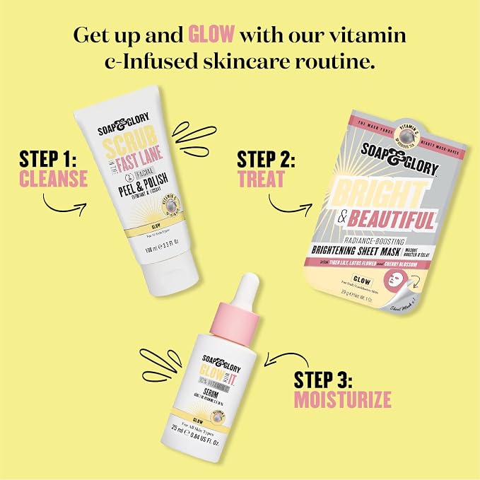 Soap & Glory in The Glow How Vitamin C 5% Glycolic Acid Exfoliating Tonic - Image 5